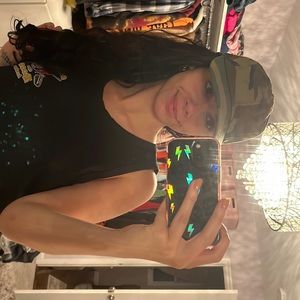 Cute green camo hat!